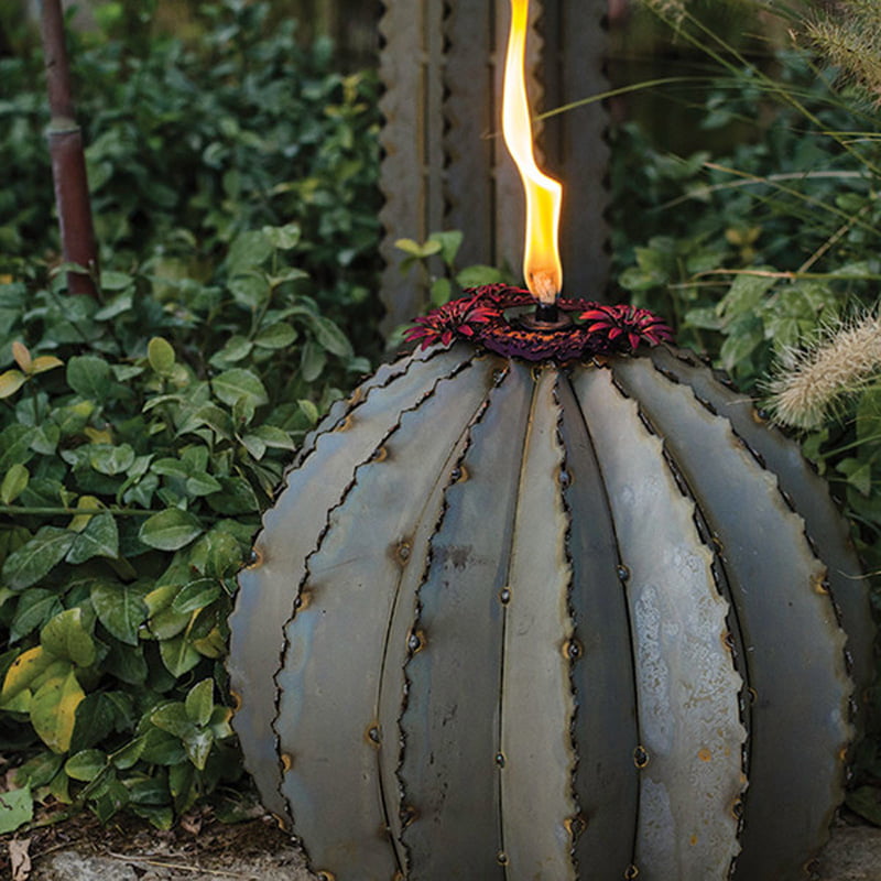 Golden Barrel Cactus garden lamp 2