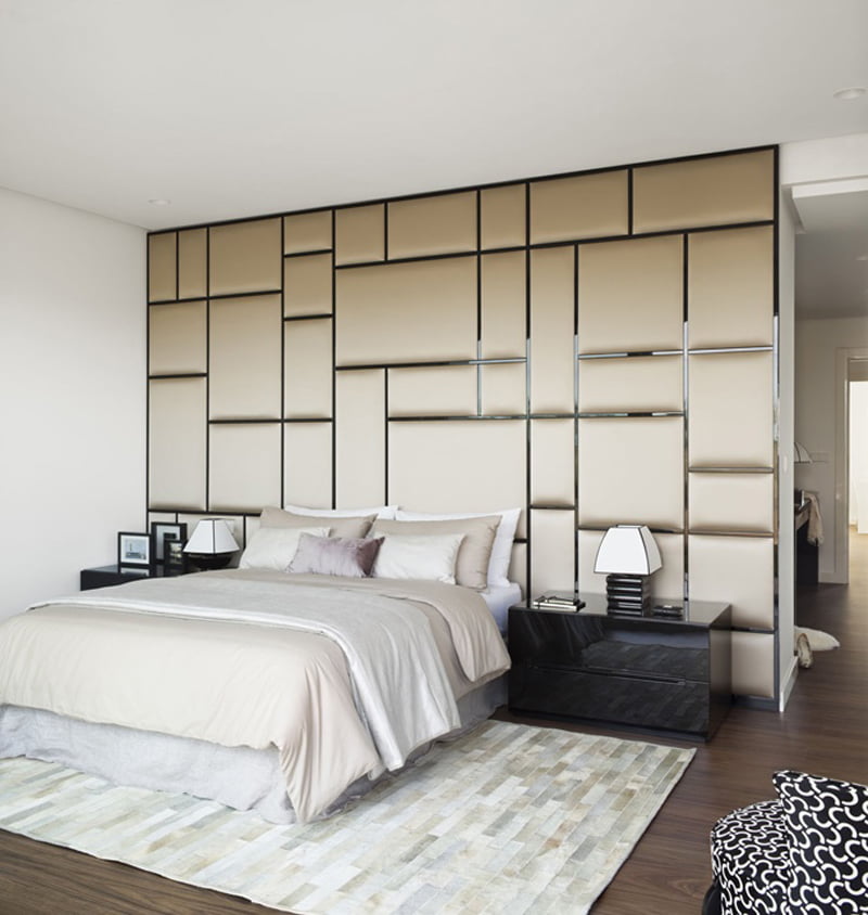 bedroom decoration in modular headboard