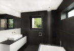 black and white bathroom,