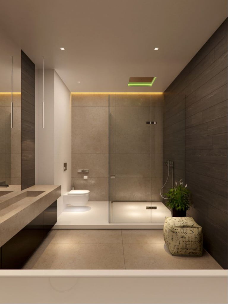 Bathroom Lighting Ideas For Vanity / 10 Chic Bathroom Vanity Lighting Ideas - Streamlined tube lights enhance this sleek bath vanity while providing soft light.