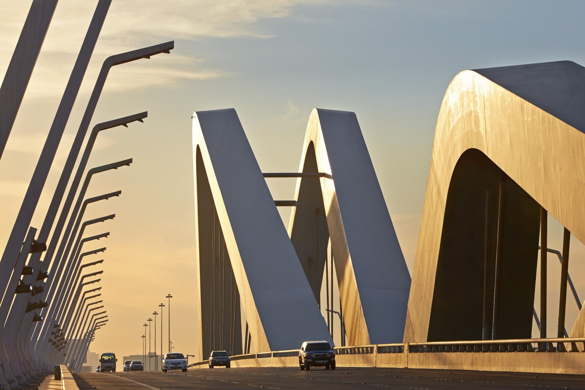 Sheikh Zayed Bridge Construction Architecture by Zaha Hadid