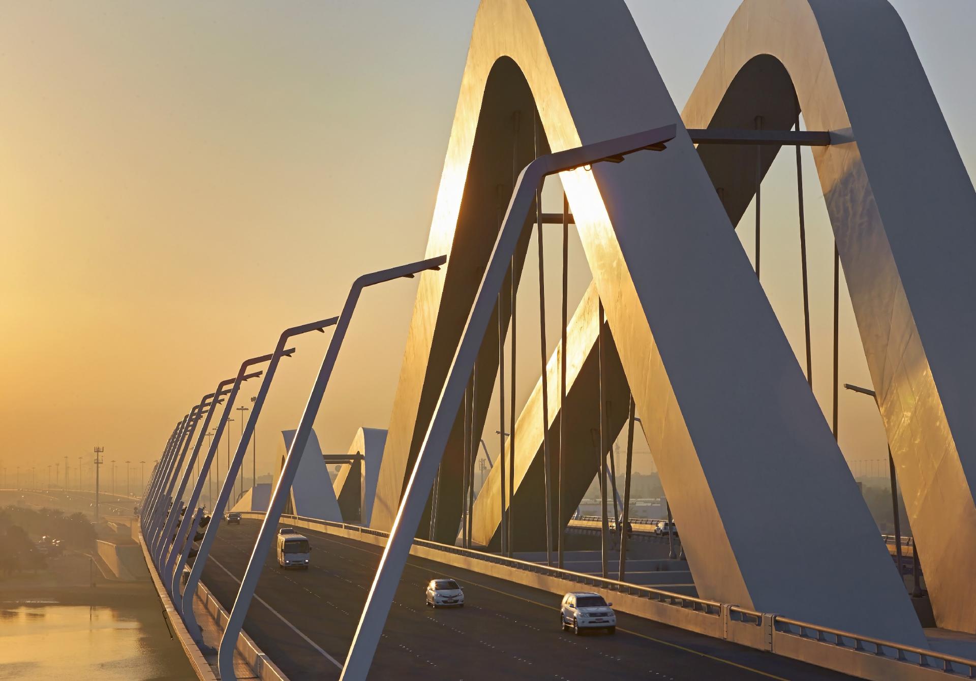 Sheikh Zayed Bridge Construction Architecture by Zaha Hadid