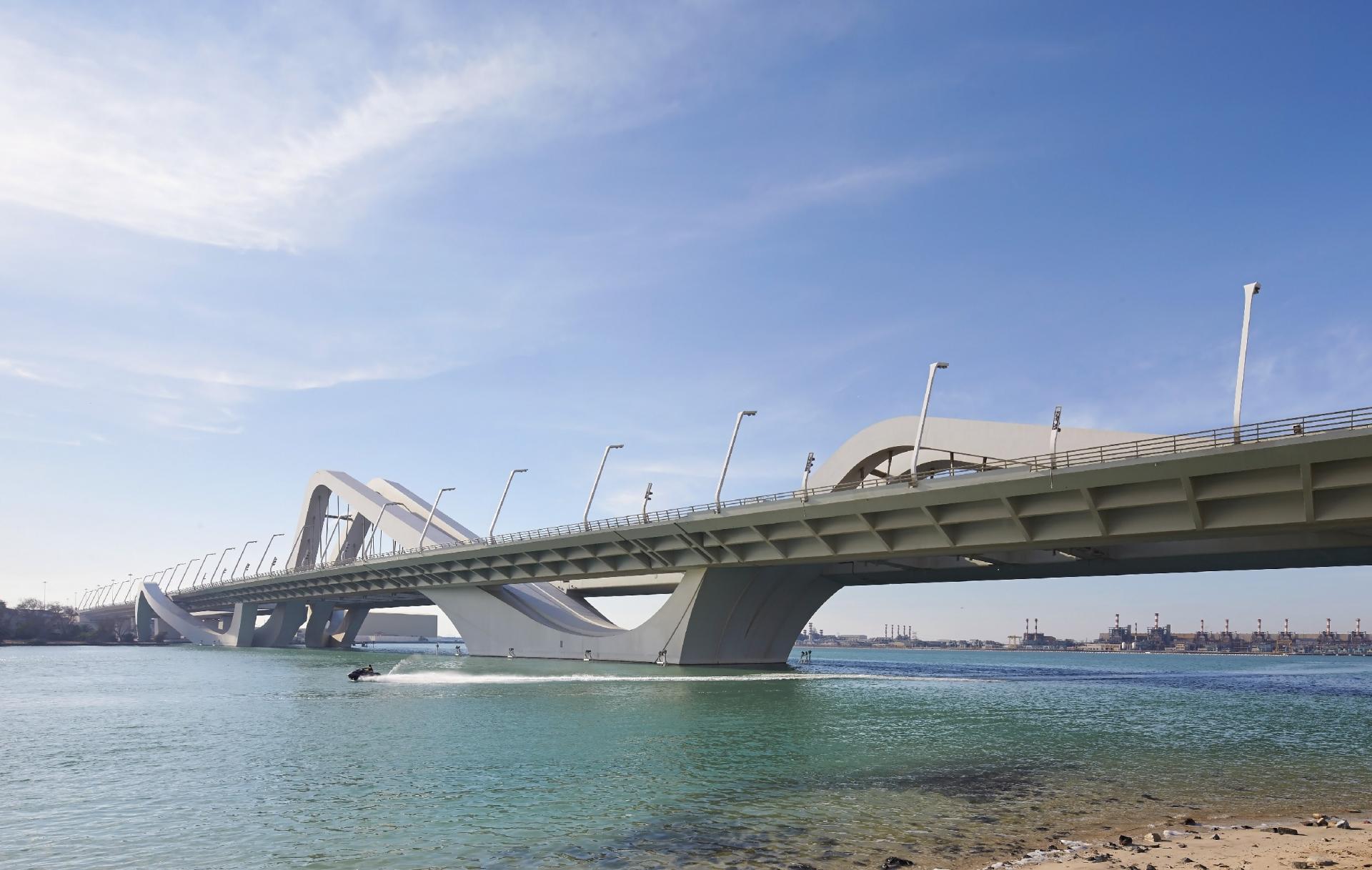 Sheikh Zayed Bridge Construction Architecture by Zaha Hadid