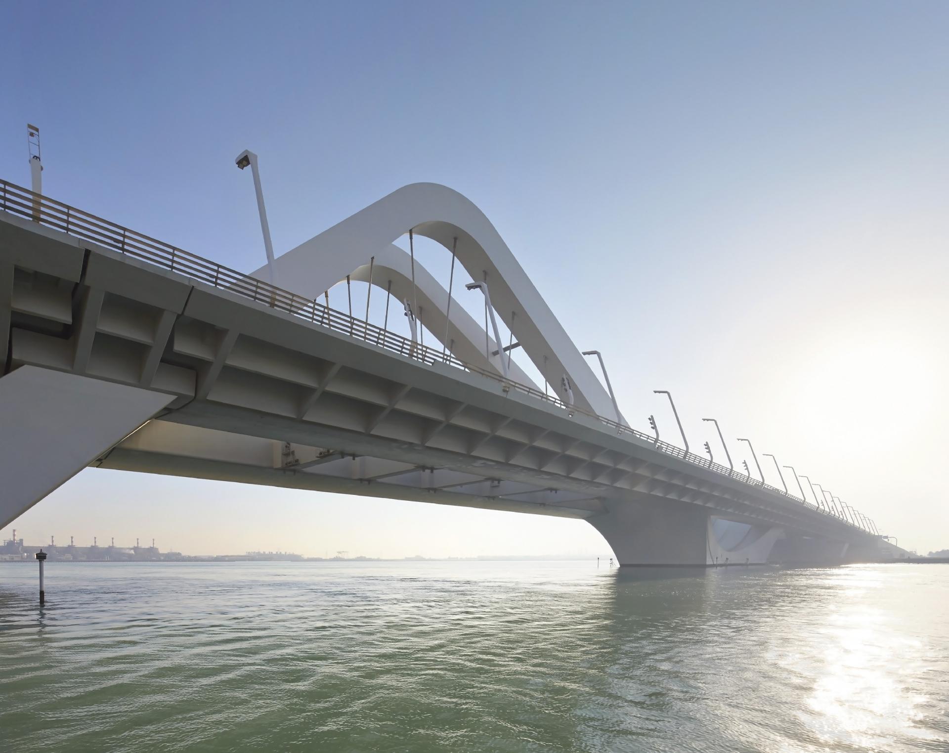 Sheikh Zayed Bridge Construction Architecture by Zaha Hadid