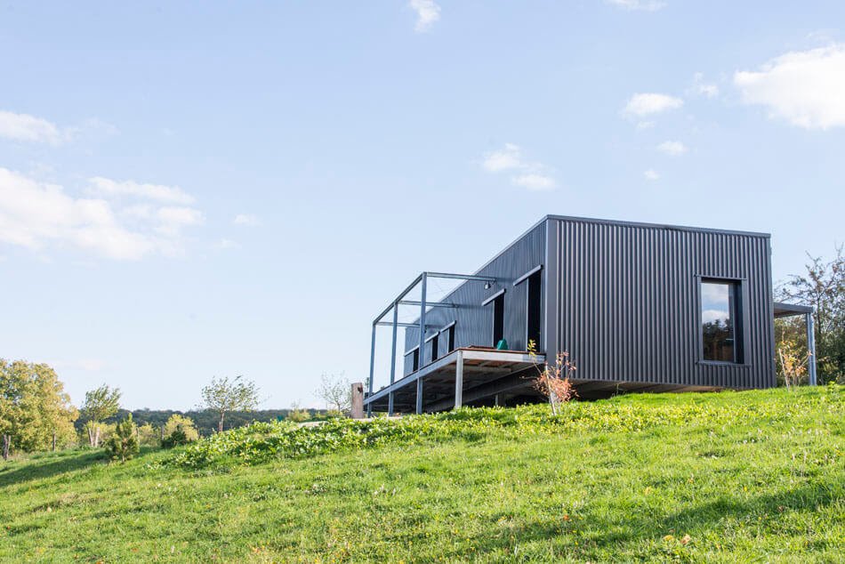 artist house out of shipping container in france 15