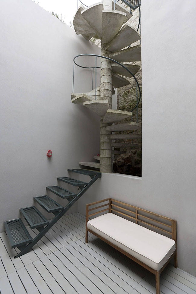 Spiral staircase,