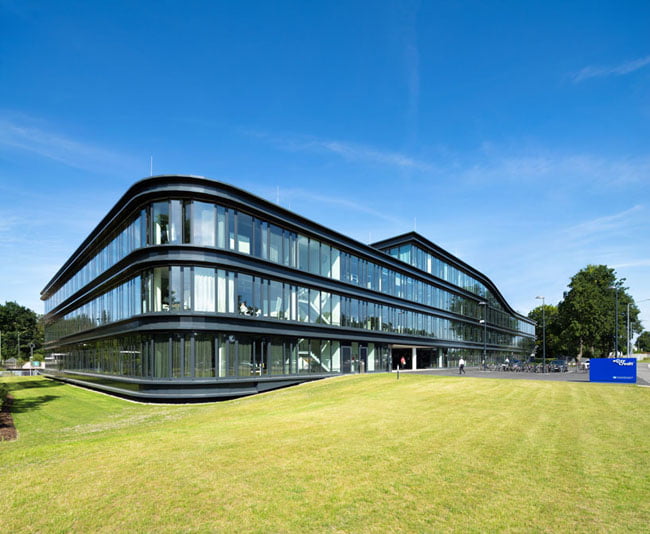 external view of the building of team bank’s new german HQ