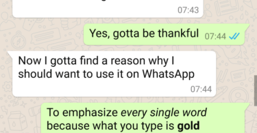 BOLD Added in Whatsapp,