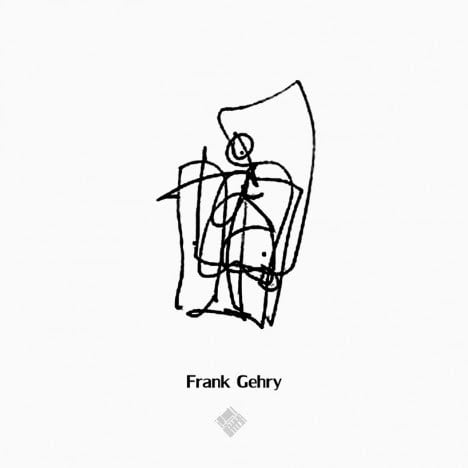 Frank Gehry's Style to draw Human scale