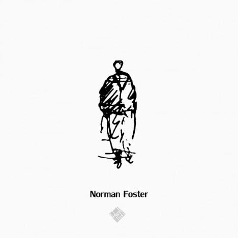 Norman Foster's Style to draw Human scale