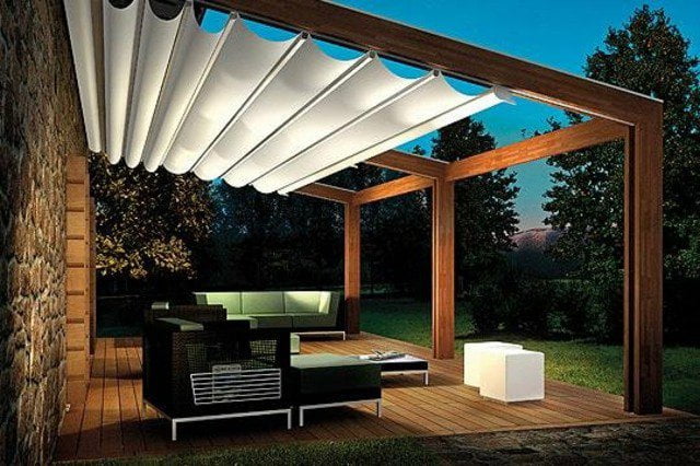 Patio Pergola with sun shade for summer