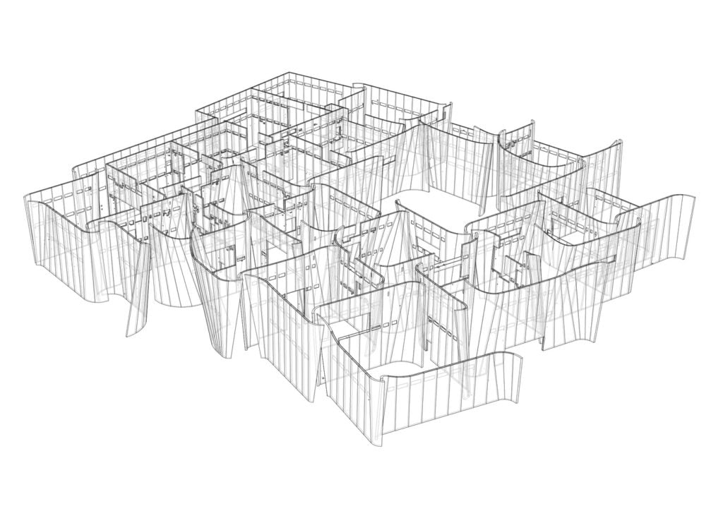 concept diagrame of Intl. Baroque Art Museum Architecture by Toyo Ito in Mexico