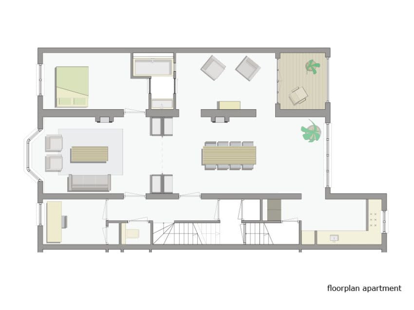 luxury penthouse plan