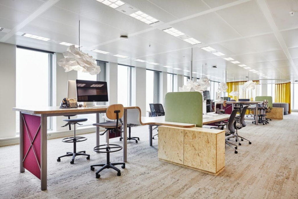minimalistic furniture design concept in office design trends