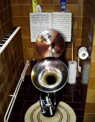Coolest Toilets Design World for Music Lovers