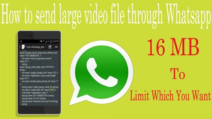 Send Large Files On Whatsapp, How To Send 1Gb Files On Whatsapp Apps,