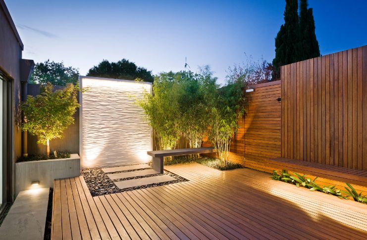 outdoor deck ideas with wood boards for decking