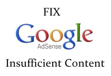 Google AdSense Disapproved Insufficient Content,