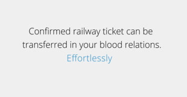 transfer confirmed rail ticket,