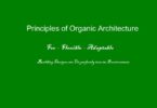 principles of organic architecture,
