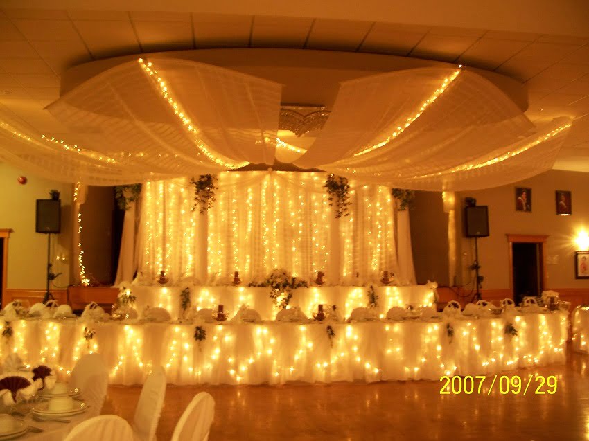 Decorating ideas for a wedding reception,