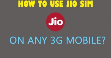 jio sim in 3g phone,