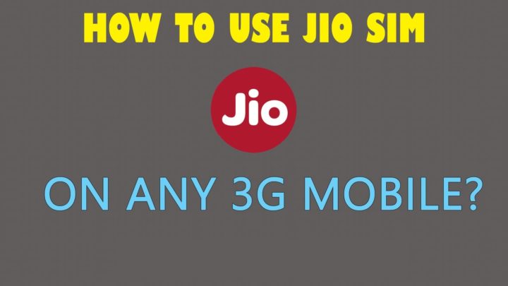 jio sim in 3g phone,