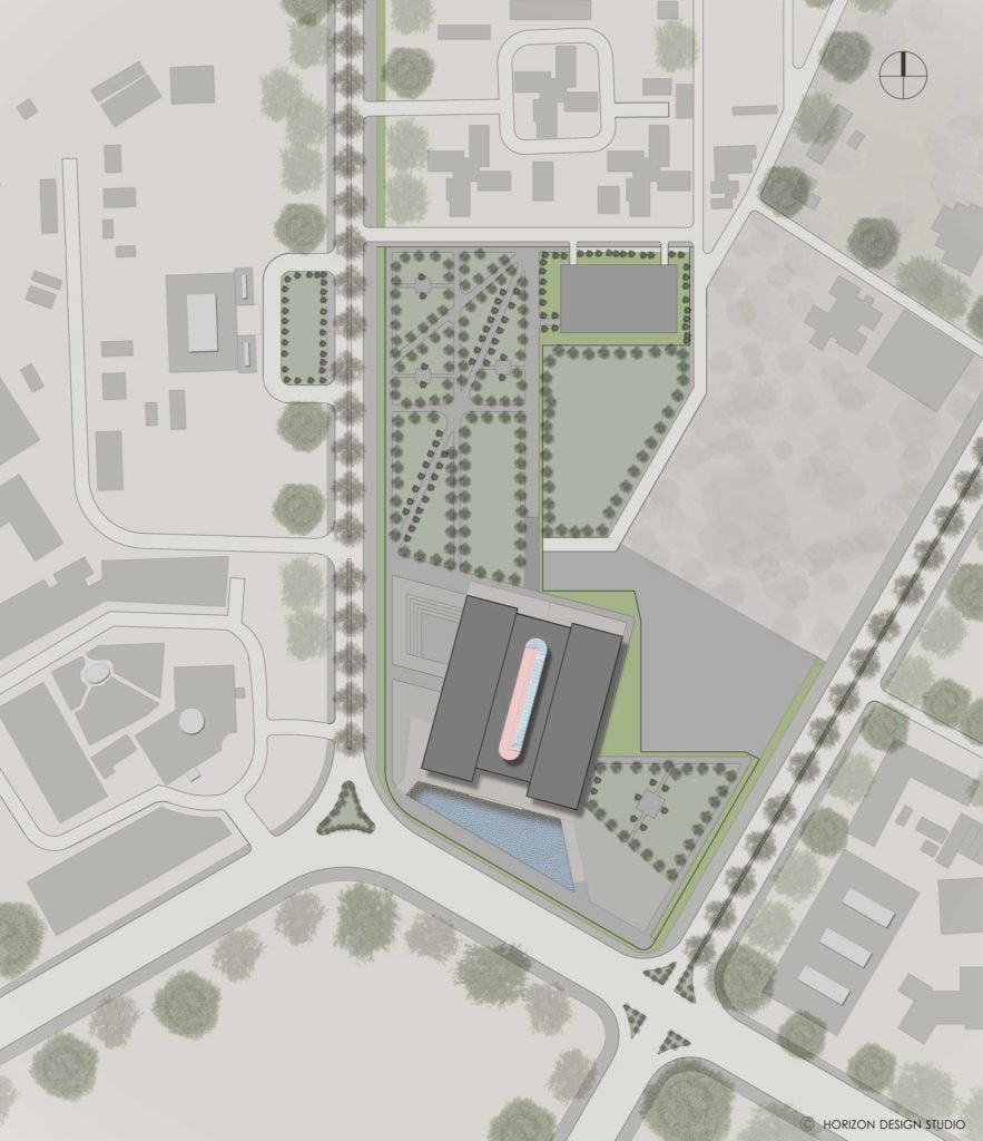 SITE PLAN OF PROPOSED INDIAN NATIONAL WAR MUSEUM,