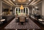 gray dining room,