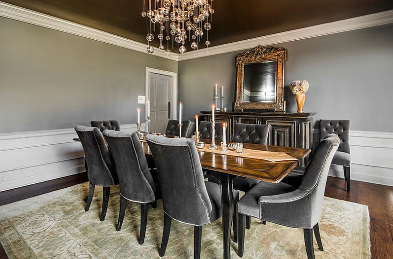 rustic gray dining room sets,