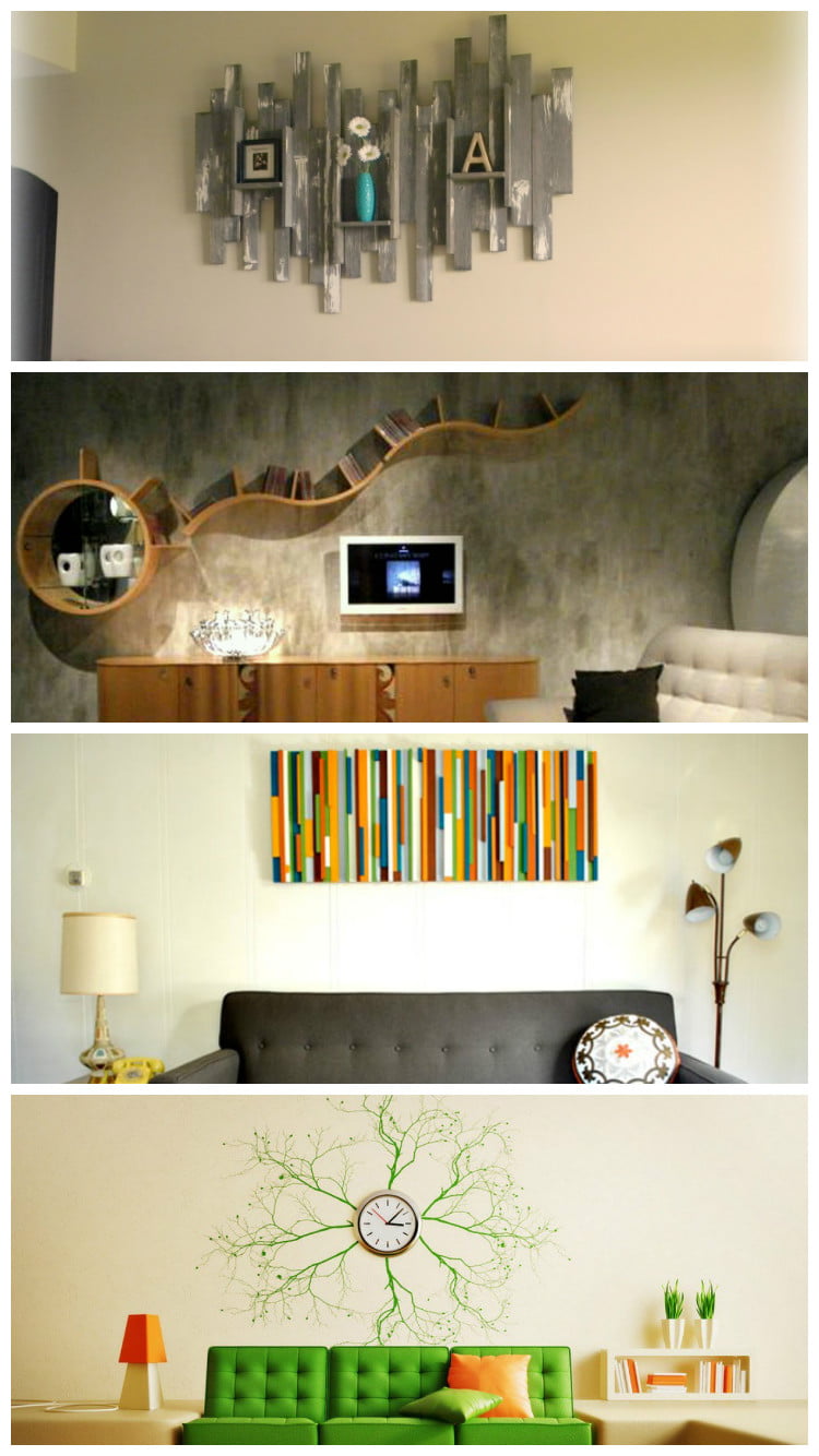 100 Living room wall art ideas – Creative wall decorations pictures of ...