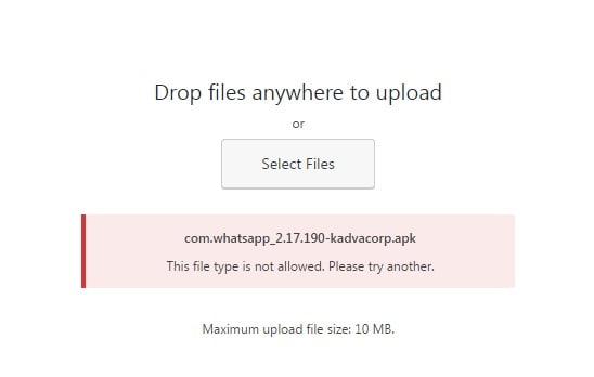 apk file in wordpress, apk wordpress, upload problem, apk file, wordpress allowed file types