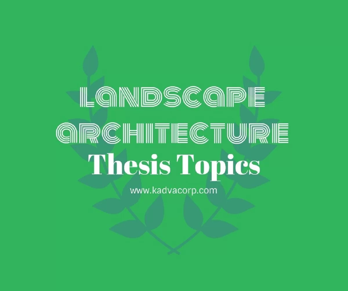 landscape thesis synopsis