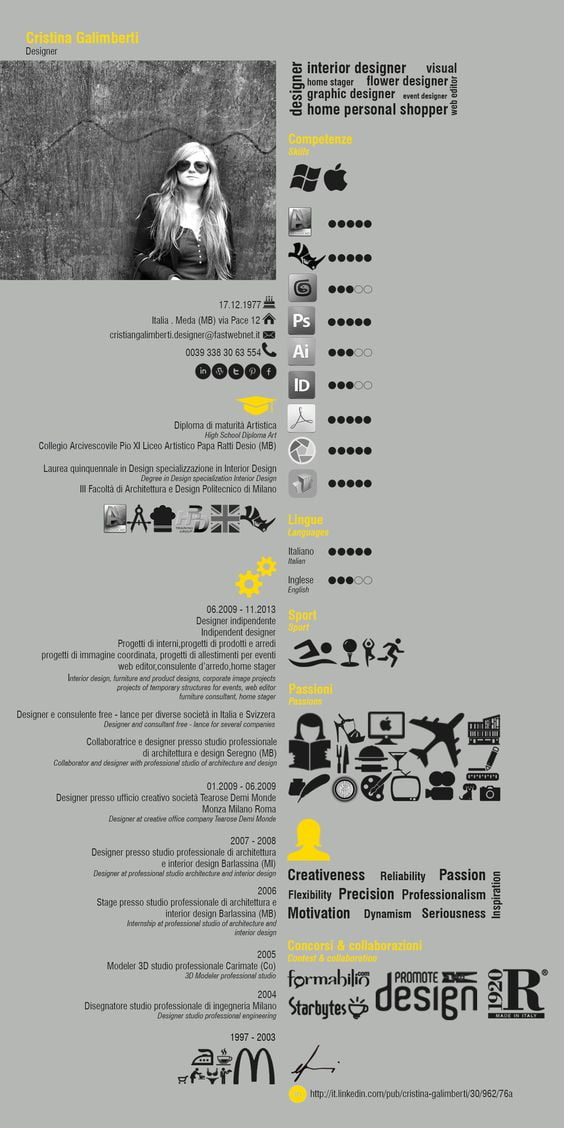 100+ unique examples of architecture resume design template formats ...