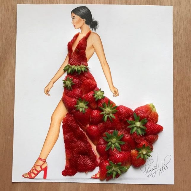 Organic 3D Illustrations: fashion illustration sketches add life in ...