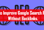 Improvement In rankings without backlink