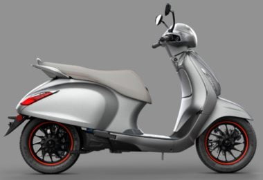 Bajaj Chetak electric scooter look,