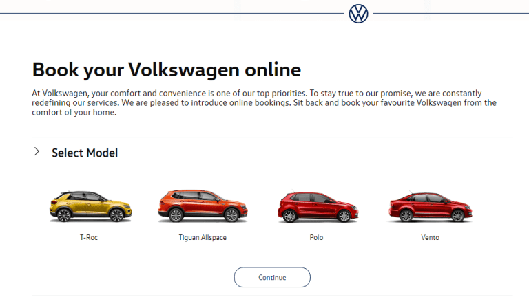 Volkswagen cars, Buy online Volkswagen cars,