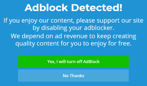 How to Enable Ads for Adblock Users