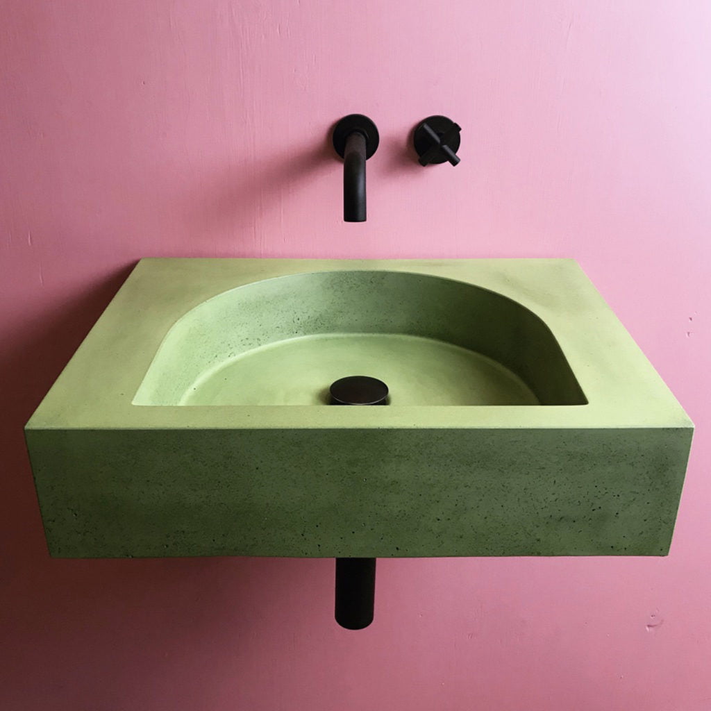 concrete basins, concrete sink,