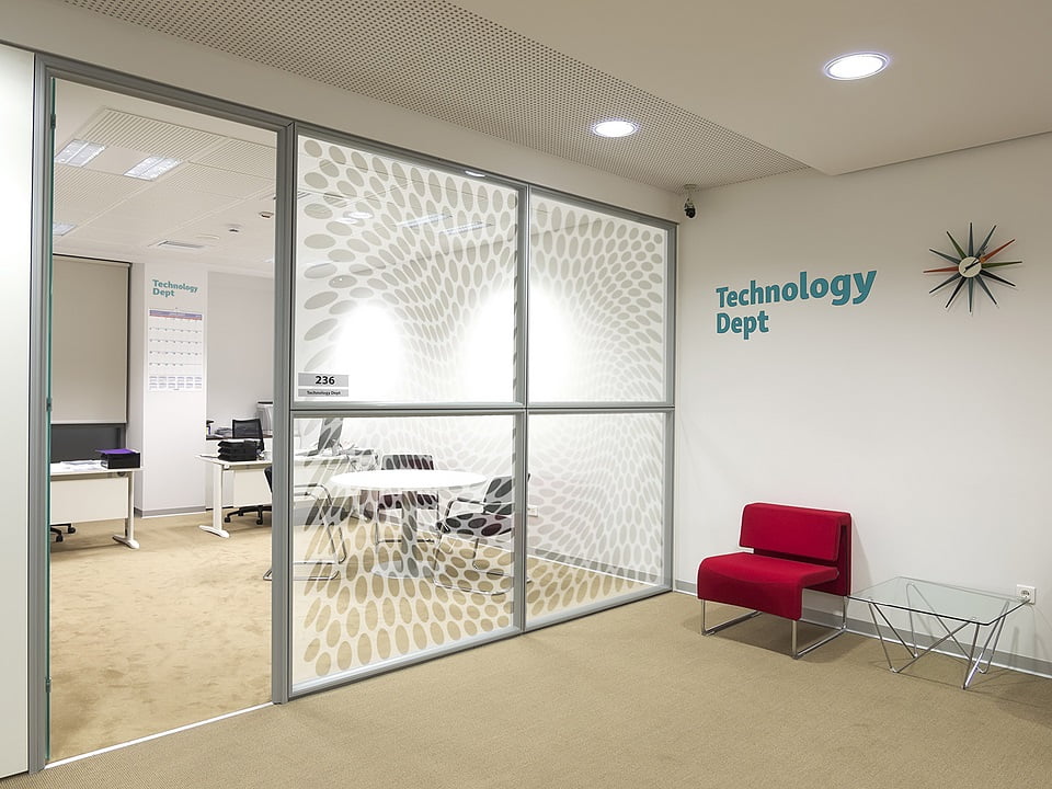 Acrylic Frosted Panels as partition wall,