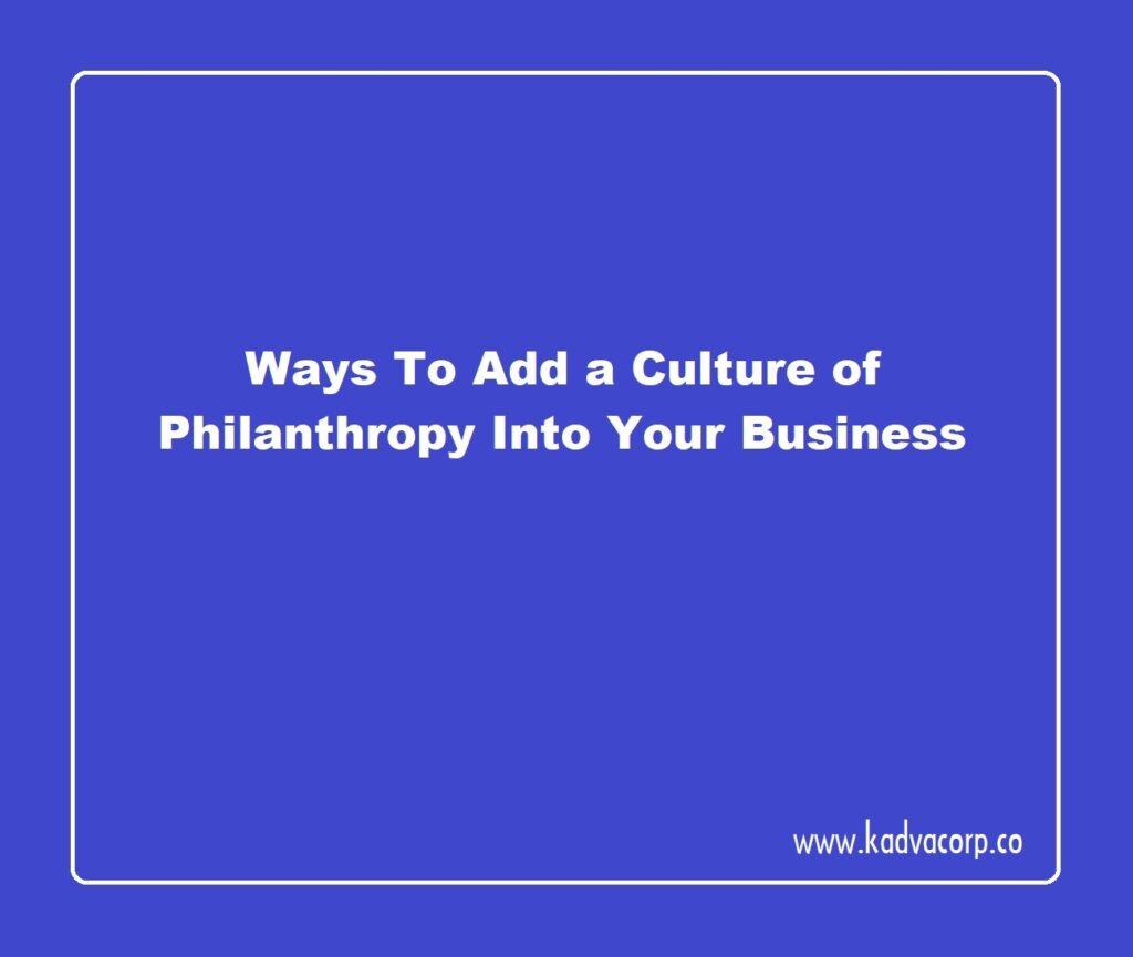 Culture of Philanthropy,