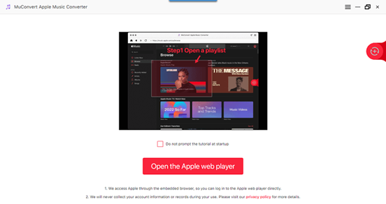 Welcome Page MuConvert Apple Music Converter