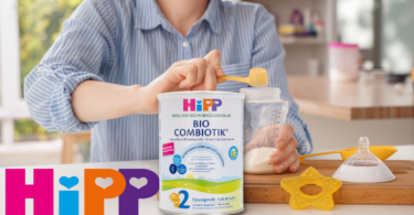 Combiotic Milk, HiPP tetra pack, lady showcase milk product,